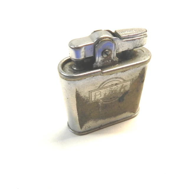 VINTAGE RONSON WHIRLWIND Lighter Sparks Used Buck Engraved Collectable