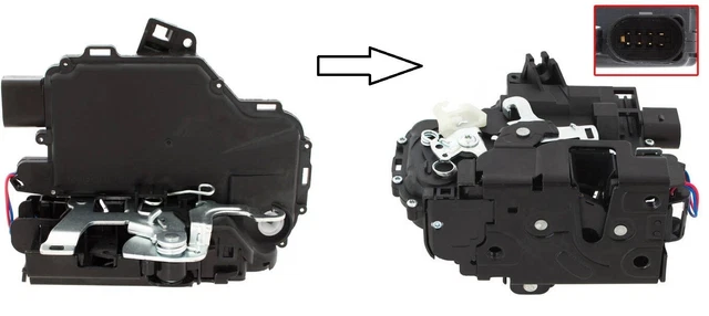 Gâche De Porte Avant Gauche VW Passat B5 - Neuf, Référence POLCAR 9548ZC-1F, Système Centralisé