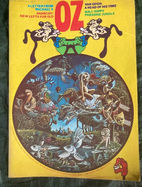 OZ # 30 magazine with Jimi Hendrix poster UK issue October 1970