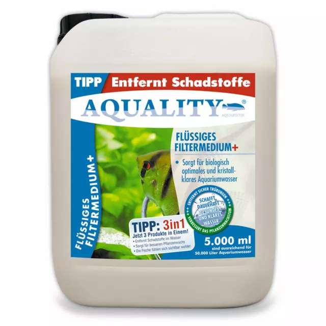 (5,00€/l) AQUALITY Flüssiges Filtermedium 5 L life Wasseraufbereiter total easy