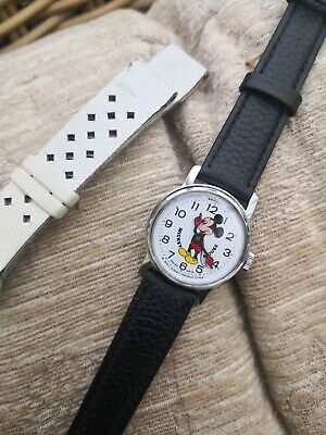 Vintage Disney Mickey Mouse Wrist Watch  1970s Bradley