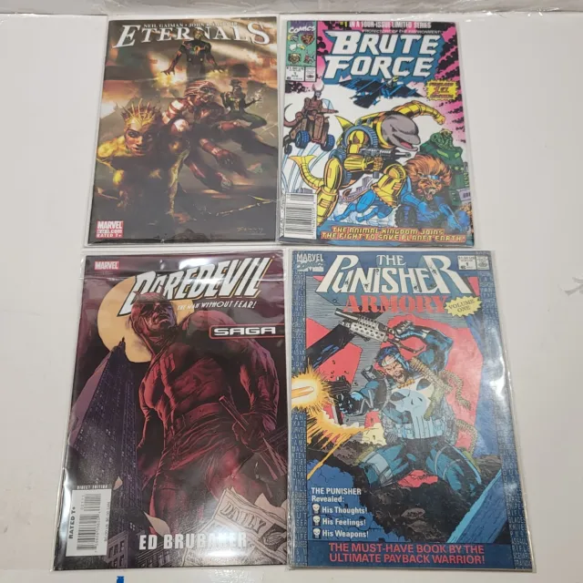 Marvel Comics Mixed Lot Of 4 Brute Force Punisher Daredevil