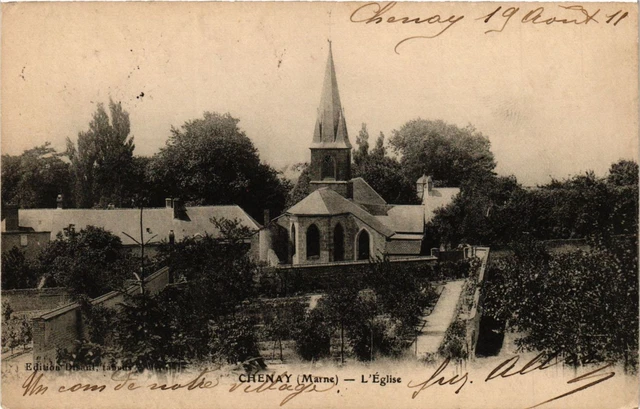 CPA AK CHENAY - L'Église (363703)