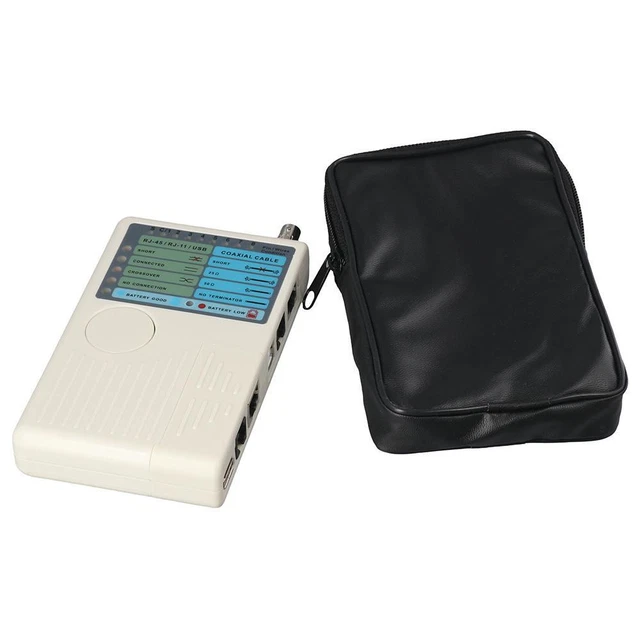 BNC Cable Tester LAN de rede remoto novo RJ11 RJ45 USB para UTP STP LAN