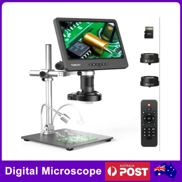 TOMLOV DM602 Pro Digital Microscope 2000x Adult Microscope for Electronic Repair