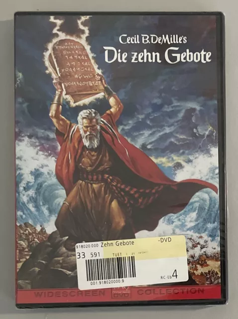 Die 10 Gebote - Die Zehn Gebote DVD mit Charlton Heston & Yul Brynner - NEU OVP