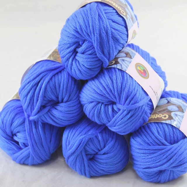 SALE NEW 6SKEINSX50GR Soft 100 Cotton Chunky Super Bulky Hand Knitting