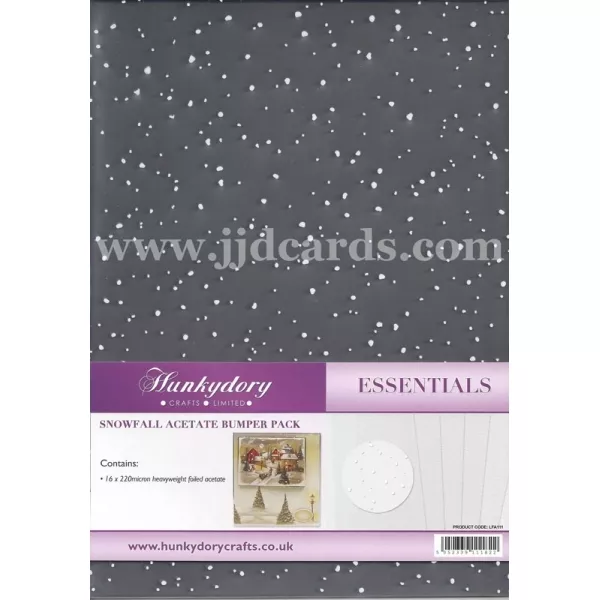 Hunkydory - Snowfall Acetate - 16 Sheet Bumper Pack