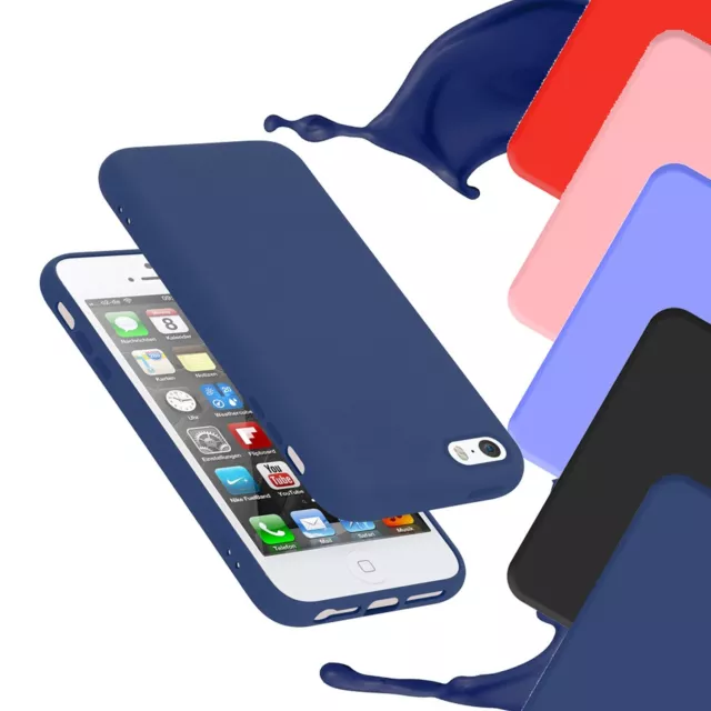Schutzhülle für Apple iPhone 5 / 5S / SE 2016 Hülle Handy Cover Soft Case TPU