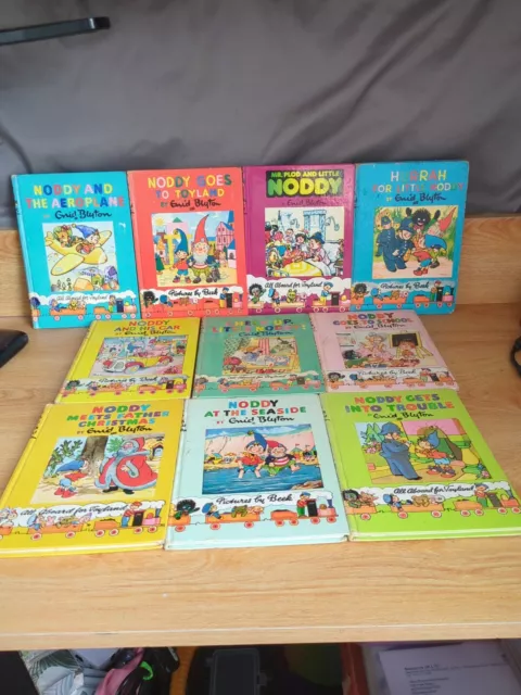 Enid Blyton Vintage Noddy Hardback Book Bundle Collection  x 10 Kids Classic