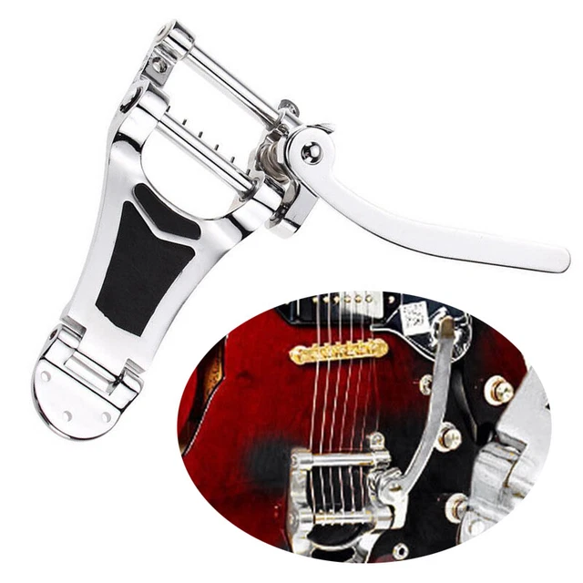 Chrome Tremolo Vibrato Tailpiece Bridge Hollow Body For Les Paul B