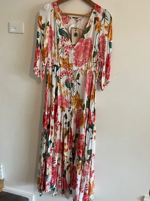 BOHO FLORAL MAXI Dress - Labels of love - size XL BNWT $5.00 - PicClick AU