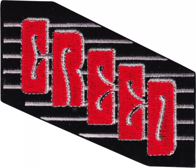 Patch - Creed Red Black Logo 90s 2000s Rock Music Band 3.75" Sew Iron On #19204