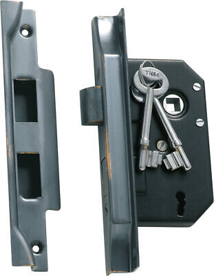 Tradco 1149 1148 rebated 3 lever mortice lock,antique copper 57 or 44 mm backset