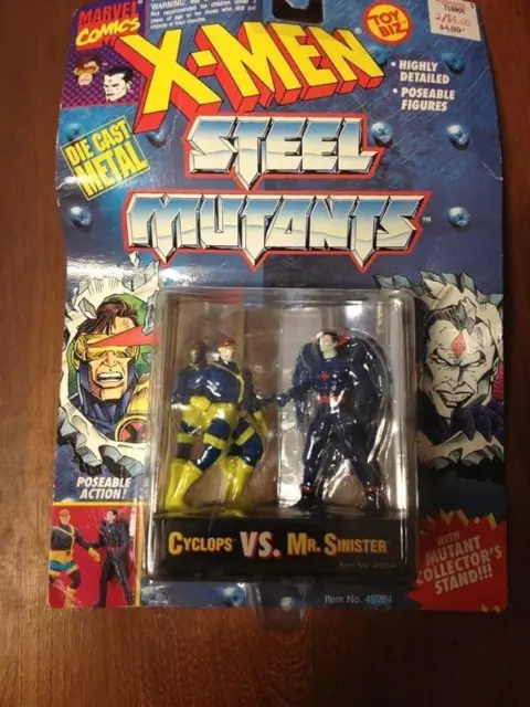 X-Men Steel Mutants CYCLOPS VS. MR. SINISTER 3 inch Die Cast Figure
