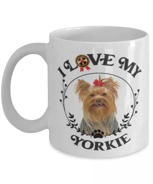 Yorkie Mug, I Love My YORKIE Coffee Mug Gift for Dog Lovers