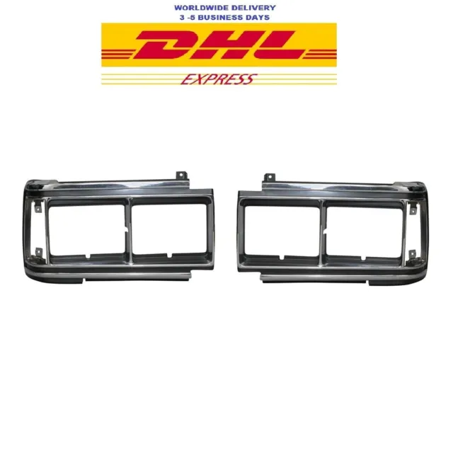 Headlight Door Bezel Light Cases Pair For 88-90 Toyota LandCruiser J60 BJ60 FJ62