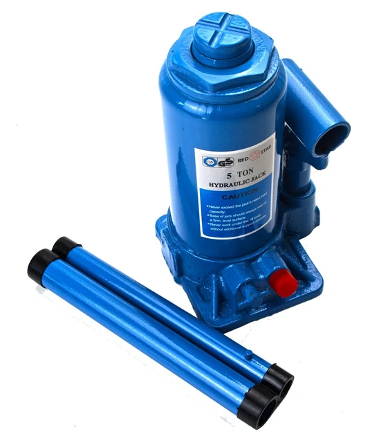 5 TON HEAVY Duty Hydraulic Bottle Jack Lifting Ram Car Van Boat Truck