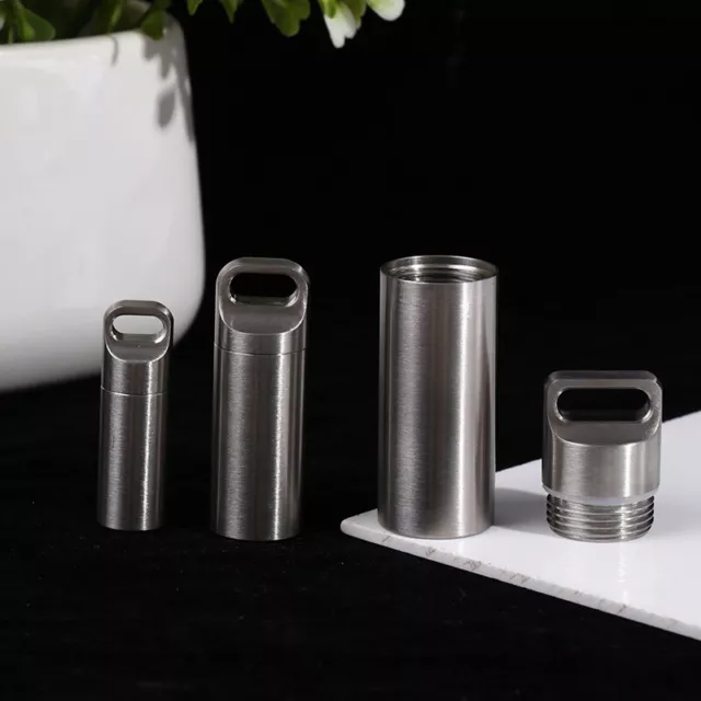 Titan Mini Wasserdichte Pillendose Tragbarer Pillenbehälter 'Pillenaufbewahrung
