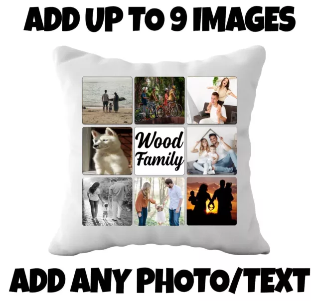 Personalised Photo Pillowcase Cushion Pillow Case Cover Custom Gift - Any photos