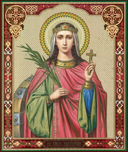 Christian Icon Holy Katharinа Святая  Екатерина  Икона