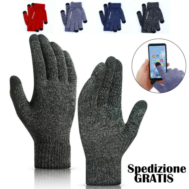 Guanti inverno per moto ciclismo sport antiscivolo con Touch screen uomo donna