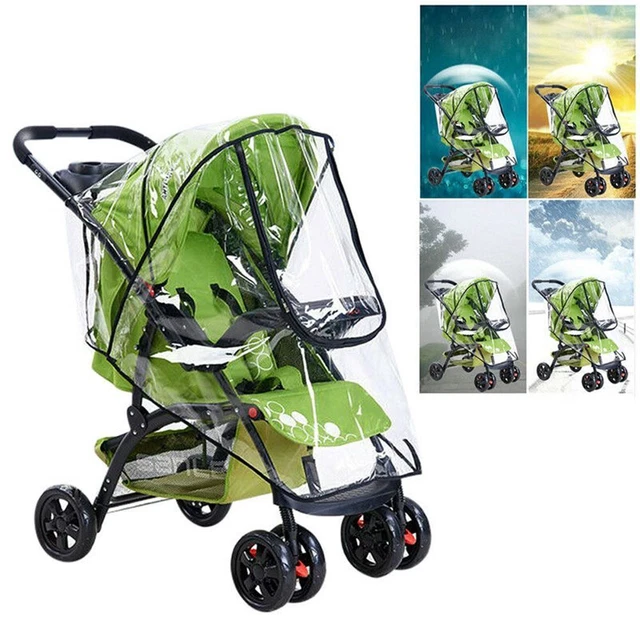 Pushchair Buggy Raincover Stroller Rain Cover Pushchair Wind Shield Universal
