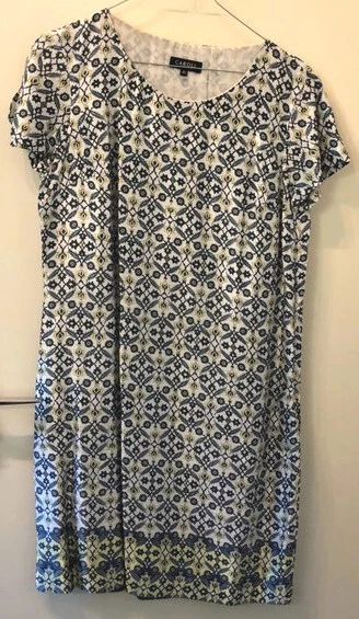 Haut Jasper Conran – Taille 10 – Bleu Marine Et Blanc Rayé – Viscose – Neuf Avec étiquettes
