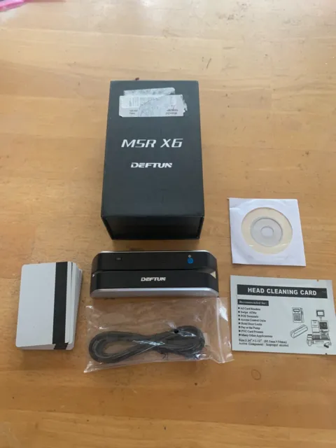 Deftun MSRX6(BT) MSR X6 Bluetooth Magstripe Card Reader Writer Encoder 