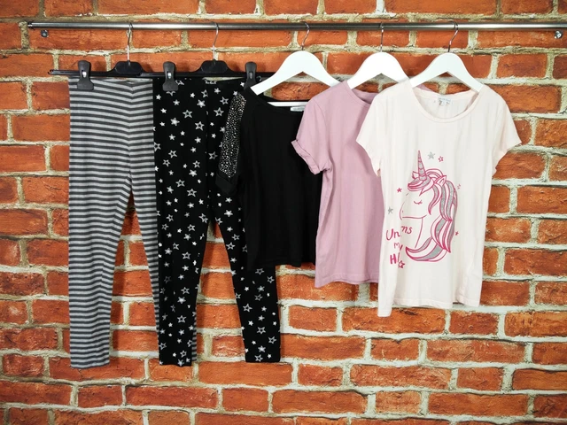 Girls Bundle Age 9-10 Years Next Bluezoo Etc Leggings T-Shirt Unicorn Kids 140Cm