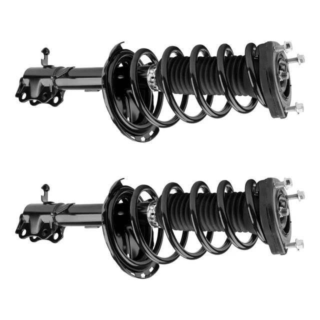 Pair Fit 2001-2003 Toyota Highlander FWD Rear Complete Struts & Coil Springs Set
