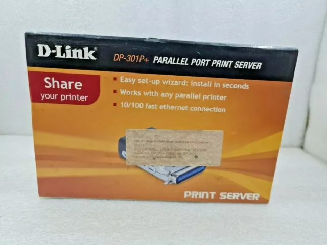 D Link Dp-301P+ Porta Parallela Server Di Stampa Ethernet Veloce