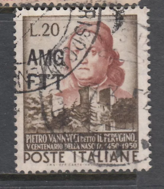 Trieste - 500th Birth of Perugino Optd AMG FTT (Used) 1951 (CV $5)