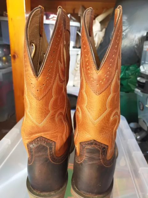 mens Used ariat square toe cowboy boots