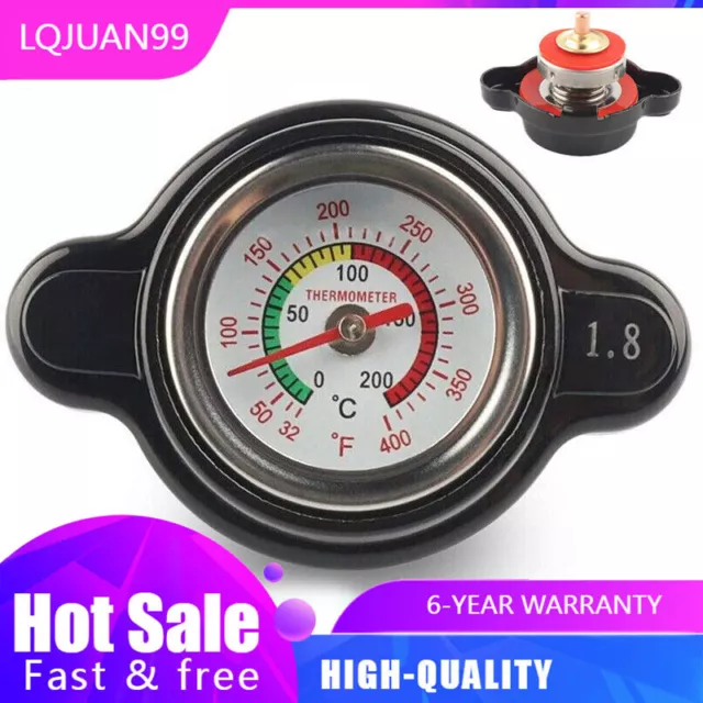 1.8 Bar High Pressure Radiator Cap with Temperature Gauge For Motorcycle ATV KTM