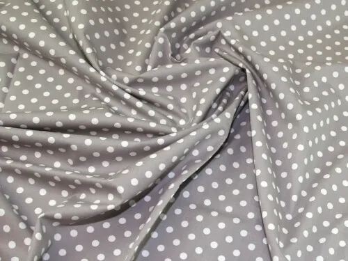 Rose & Hubble 100% Cotton Poplin Fabric Silver Grey - per metre