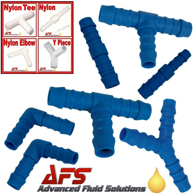 Tefen/Norma Nylon Hose Joiners Plastic Barbed Rubber Tube Pipe Repair Connectors