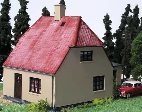Walthers Cornerstone 2-stöckiges Haus – Detaillierter Modellbausatz Für Modelleisenbahnen (1870-1910 Stil