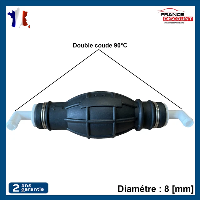 Pompe Manuelle Avec Valve Anti-Retour Et Ampoule Carburant 8mm - Moteurs Marins & Auto