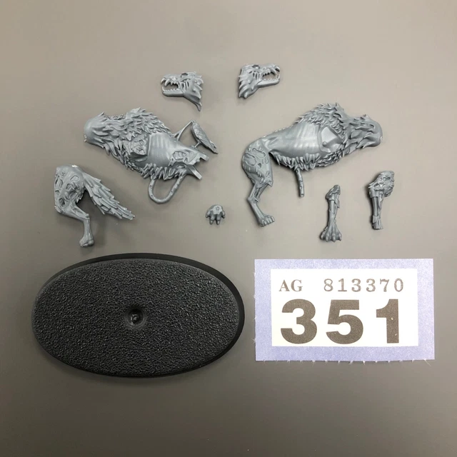 DIRE WOLF 5 Dire Wolves Soulblight Gravelords Warhammer Aos Undead ...