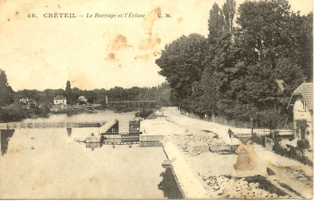 CRETEIL 48 le barrage et l'écluse