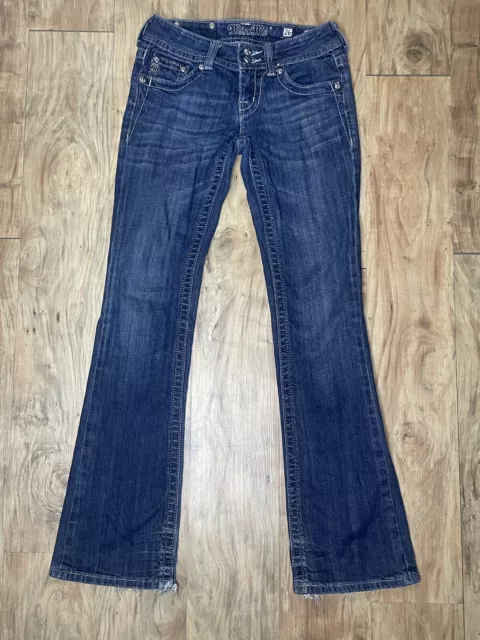 Miss Me Jeans Size 26 Boot Cut Blue Denim