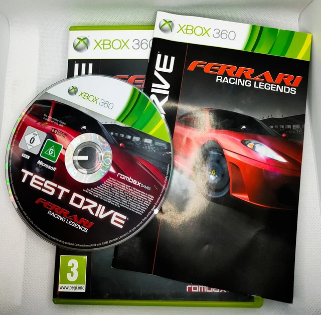 Test Drive Ferrari Racing Legends Xbox 360 - Neuf Sous Blister, Made In France