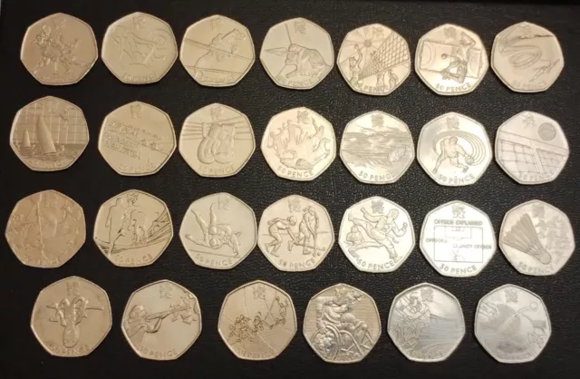 50p Coins London 2012 Olympics
