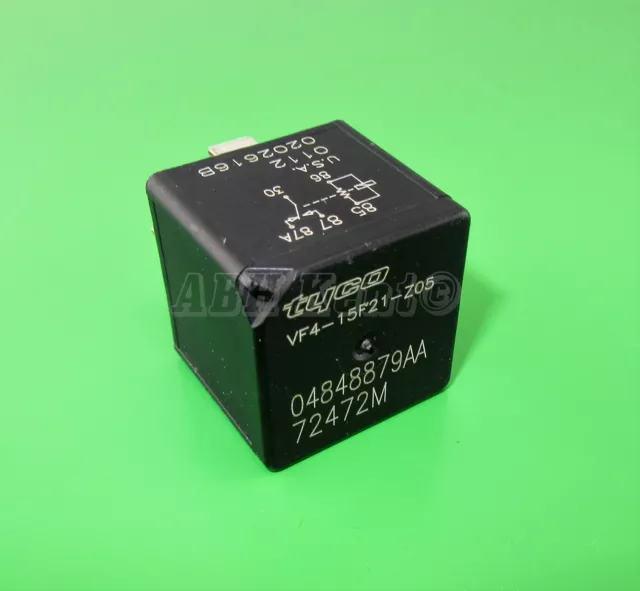 472-Chrysler Jeep Dodge 5 Pin Multi-Use Black Relay Tyco 04848879AA 72472M USA