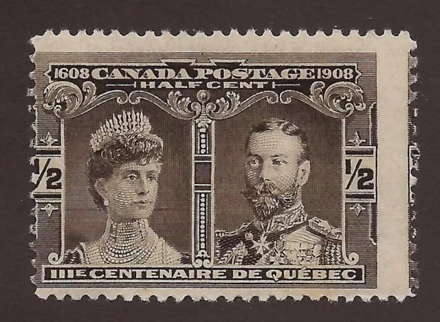 Canada 96 - Scarce Misperf Error / EFO "Centenaire DeQuebec" Mint H