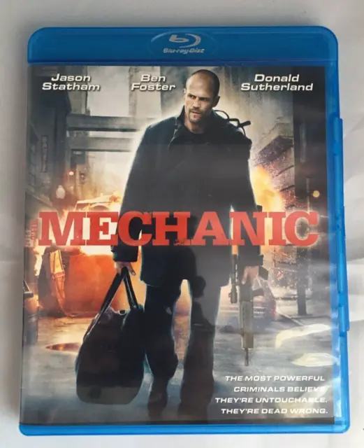 The Mechanic (Blu-ray, 2011) Jason Statham, Ben Foster, Donald Sutherland