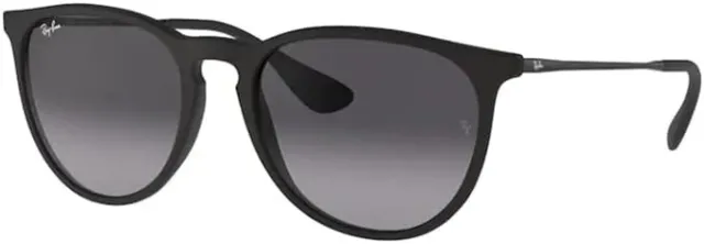 Ray-Ban Women Sunglasses RB4171 Erika Matte Black Frame Grey Gradient Lens 54mm