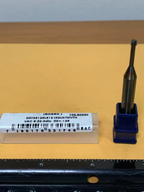 New Vargus 32 TPI Carbide Straight Flute Thread Mill, 80250