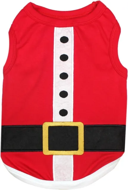 Parisian Pet Dog Cat Santa Christmas Holiday Outfit Vest XL